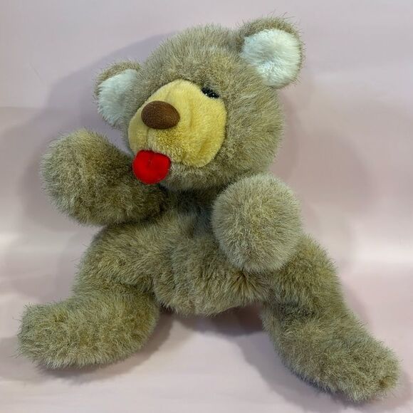 Vintage Senitt Dolls and Puppets LTD Teddy Bear with Tongue Sticking Out 15” - Picture 1 of 11